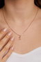 Heliophilia Silver Collar de Plata de Ley 925 en Oro Rosa